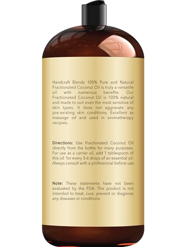 Fractionated Coconut Oil - 28 Fl Oz - 100% Pure Carrier Oil for Hair & Skin