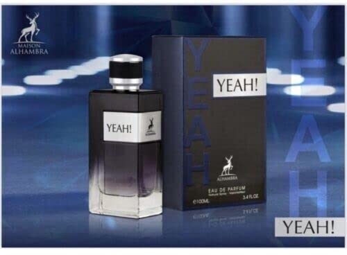 Maison Alhambra Yeah! Eau de Parfum for Men, Aromatic Fruity Fragrance 3.4oz