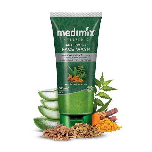 Medimix Ayurvedic Face Wash - Anti-Pimple, Soap-Free, 100ml