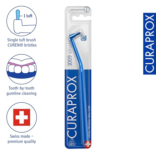 Curaprox CS 1009 Single-Tuft Toothbrush for Braces & Implants