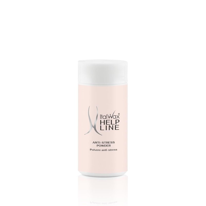 Italwax Help Line Anti-Stress Powder 1.06 oz (30g) – Calamine Soothing Formula – Reduces Redness After Waxing – Protects and Calms Sensitive Skin – for Professional and Home Use