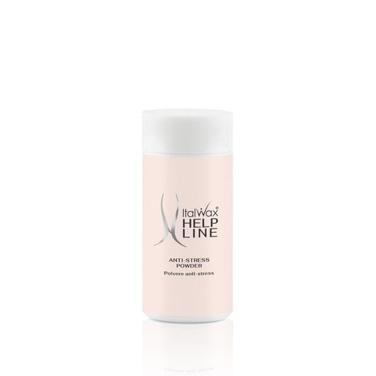 Italwax Help Line Anti-Stress Powder 1.06 oz (30g) – Calamine Soothing Formula – Reduces Redness After Waxing – Protects and Calms Sensitive Skin – for Professional and Home Use