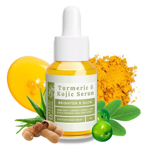 Olahoni Kojic Acid & Turmeric Face Serum for Dark Spots - 1 oz