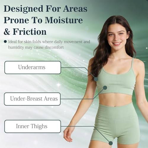 Intertrigo Cream for Skin Fold Care & Friction Relief - Non-Greasy, Fast-Drying, 3 Pack