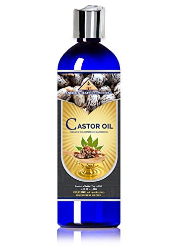 Ancient Health Remedies Organic Castor Oil, Cold Pressed, 16 Fl Oz