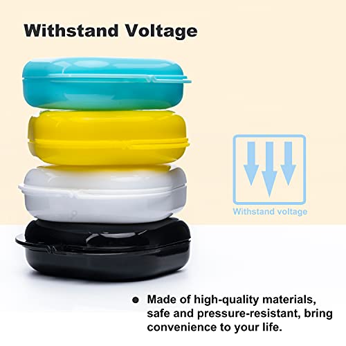 6-Pack Ventilated Retainer Cases with Snap Lock - Colorful & Durable