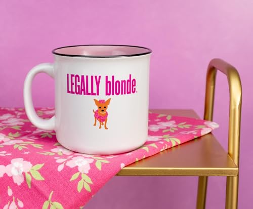 Legally Blonde Camper Mug | 20 Oz Glitter Ceramic Coffee Cup