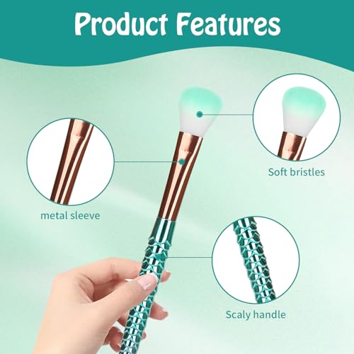11-Piece Eye Makeup Brush Set with Soft Bristles & Stylish Handle