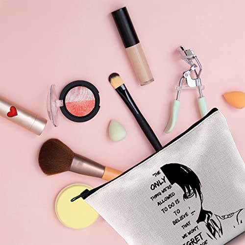 MNIGIU Levi Ackerman Anime Gift Choice Made Bag Cosmetic Makeup Bag for Fans