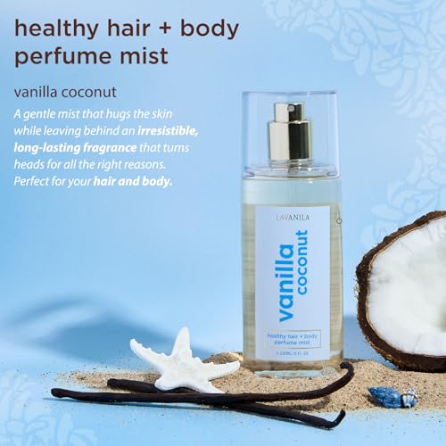 Lavanila Vanilla Coconut Hair & Body Mist for Women, 5 Oz ? Tropical Vanilla Body Spray, Hair Perfume & Fragrance with Madagascar Vanilla ? Lightweight Women¡¯s Fragrance for Hair & Skin