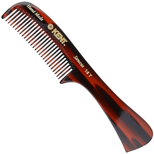 Kent 14T Wide Tooth Hair Detangling Comb - 2 Pack for Thick Hair