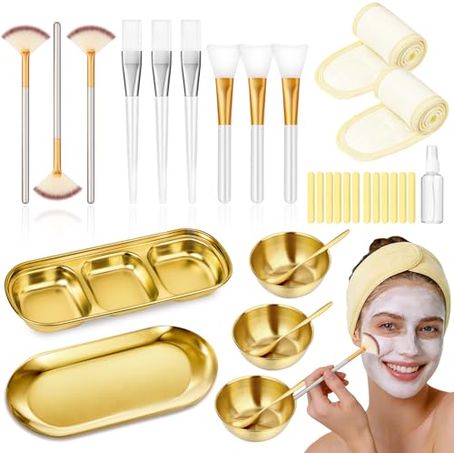 32-Piece Professional Esthetician Facial Kit - Gold Spa Supplies