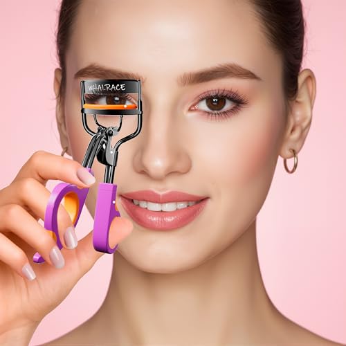 Eyelash Curler with 6 Replacement Pads - Premium Quality & Ergonomic Design