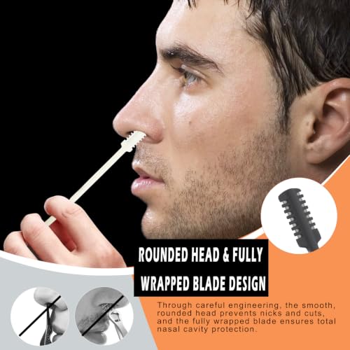 FROADB Gray 4-Pack Upgraded Staggered Blade Nose Hair Trimmers - Pain-Free Men & Women