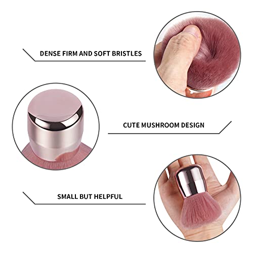 Vaincre Soft Nail Dust Brush for Acrylic & Makeup - Pink