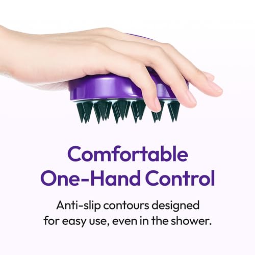 KUNDAL Silicone Scalp Massager & Shampoo Brush for Deep Cleansing