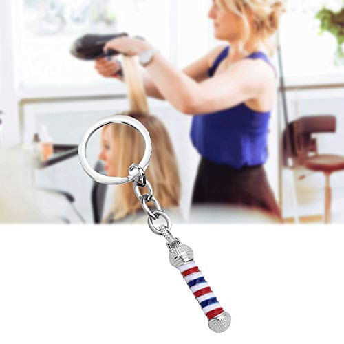 Barber Shop Keychain Pendant Necklace - Hair Stylist Gift