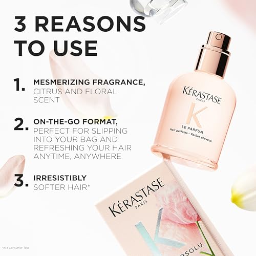 K?rastase Gloss Absolu Le Parfum - Citrus & Floral Scented On-the-Go Hair Perfume, For Softer Hair, with Notes of Bergamot, Lemon, and Vanilla, 1.7 oz