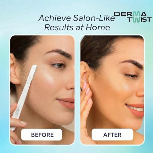 DermaTwist 14R Dermaplane Razor for Women - 20 Pack Facial Shavers
