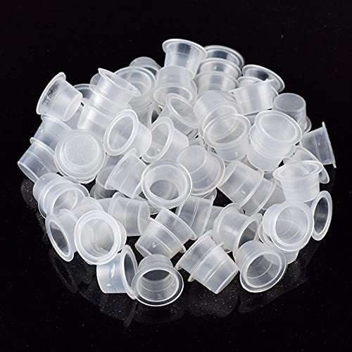 Disposable Tattoo Ink Cups - 300PCS Medium 14mm Plastic Caps