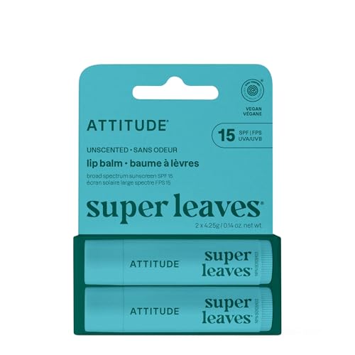 ATTITUDE SPF 15 Lip Balm Duo - EWG Verified Mineral Protection