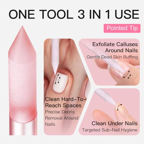 Curvlife Press-On Nail Kit with Glue Remover & Glass Tools