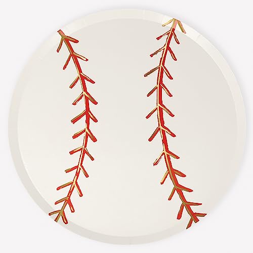 Meri Meri Sports Plates - Pack of 8 Baseball & Football Party Plates