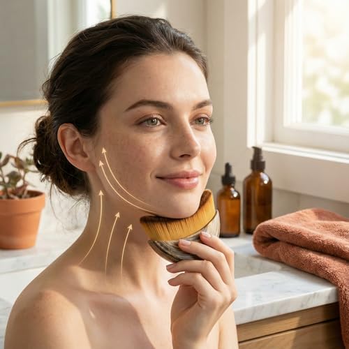 Fiitole Lymphatic Drainage Face Brush for Jawline Sculpting - 3 Pcs Set