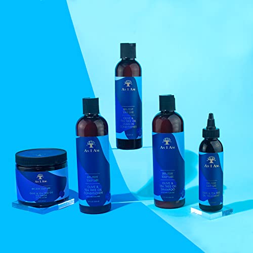 As I Am Dry & Itchy Scalp Care Oil Treatment 4oz with Salicylic Olive Tea Tree Oil