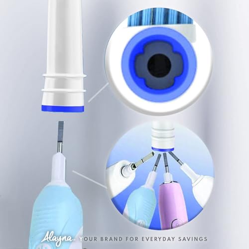 Alayna Replacement Toothbrush Heads for Oral-B, 16 Pack Precision Clean