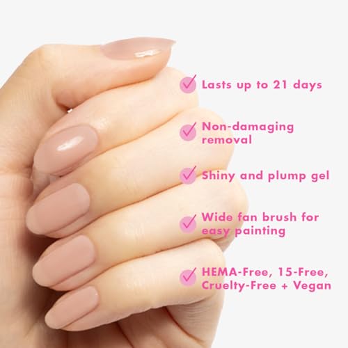 Olive & June HEMA-Free Gel Nail Polish - The Queen Takes Her Tea with Milk, 21 Days of Wear