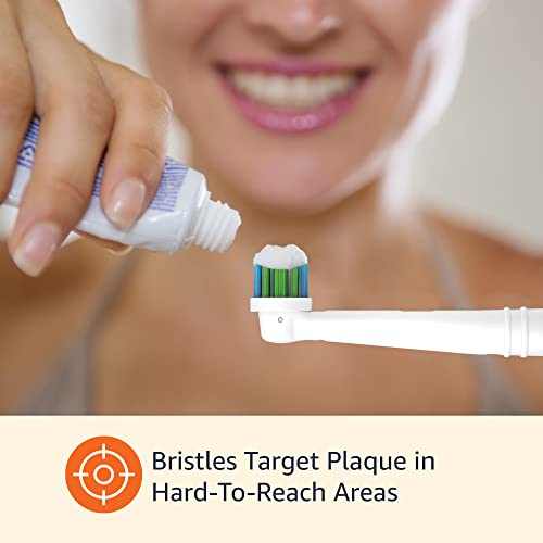 Amazon Basics Electric Toothbrush Replacement Heads for Oral-B, 3 Pack