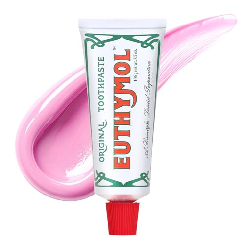 Euthymol Fluoride-Free Pink Toothpaste for Sensitive Teeth, 3.7 oz