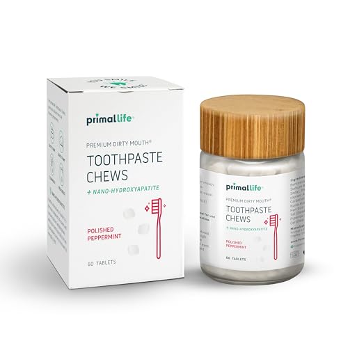 Primal Life Organics Dirty Mouth Toothpaste Chews with Nano-Hydroxyapatite