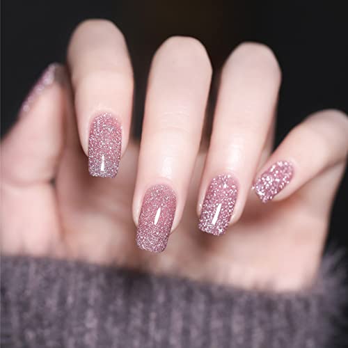 VERONNI Explosion Diamond Gel Nail Polish - Reflective Glitter UV Soak Off Manicure (03)
