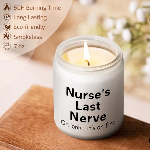 Lavender Soy Candle for Nurses - Perfect Gift for Nurse Appreciation