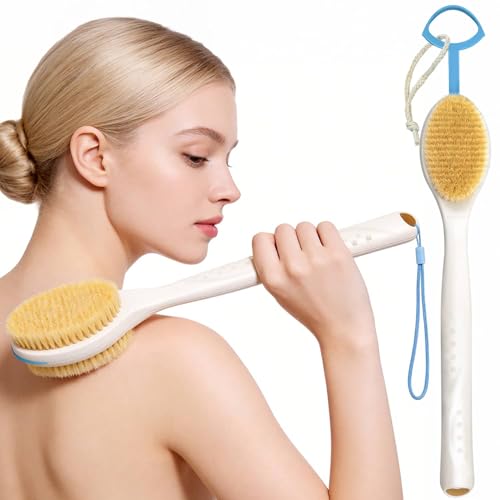 Extendable Back Scrubber with Dual-Sided Bristles | 17.5"-31.9"