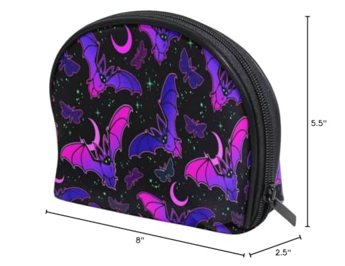 MNSRUU Skull 16 Gothic Purple Women Cosmetic Bag Travel Organizer Small Makeup Pouch