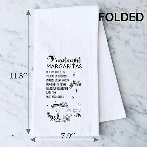 Midnight Margaritas Tea Towel - Halloween Kitchen Gift