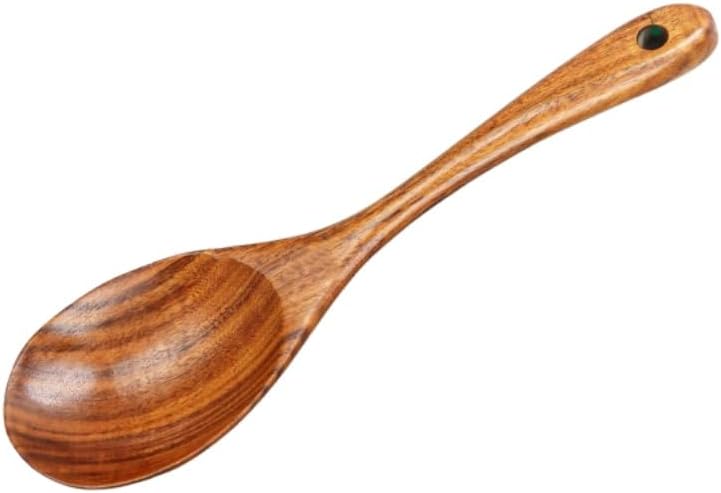 Wooden Long Handle Spoon - Large Kitchen Utensil for Non-Stick Pots & Pans | Perfect for Cooking & Serving