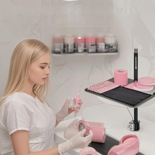 Adjustable Lash Tray Organizer with Phone Holder for Lash Techs