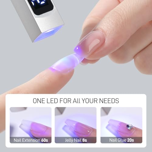 GAOY Cordless Handheld UV LED Nail Lamp - Portable Rechargeable Gel Curing