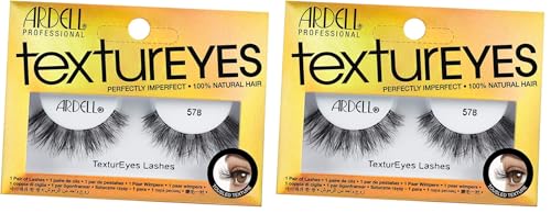Ardell TexturEyes 578 Black False Lashes - Pack of 2 (Medium Length)