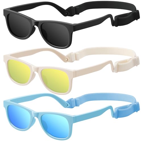 UV400 Baby Sunglasses with Strap for Infants & Toddlers