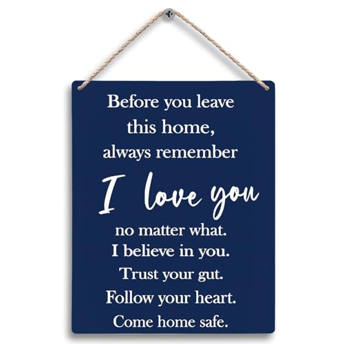 I Love You Sign - 8x10 Wooden Wall Decor for Home & Office