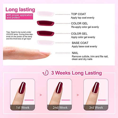 Vishine Gel Nail Polish Neutral Pink 0.5 fl oz – Long-Lasting, Vegan Friendly Manicure