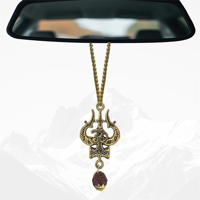 Shiva Trishul Car Hanging Ornament - Pack of 2