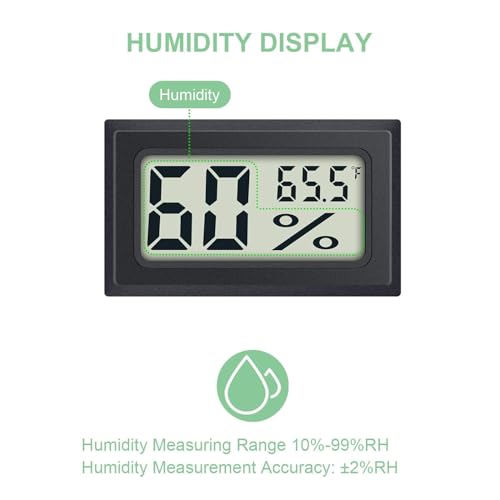 Mini Digital Hygrometer Thermometer - 8 Pack for Humidity & Temperature Monitoring