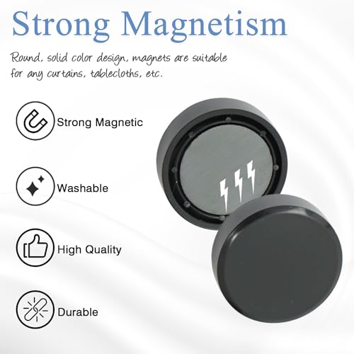 ZYNERY 18 Pcs Magnetic Shower Curtain Weights - Waterproof & Durable