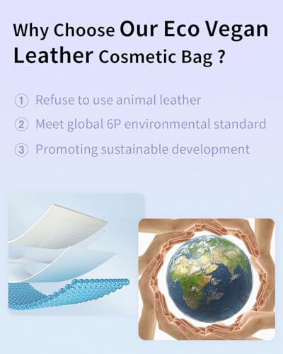 Beige 2-Pack Clear Makeup Bags for Purse and Travel – Women Cosmetic Organizer